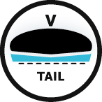 Tailshape für mehr Tailrocker im Turn.