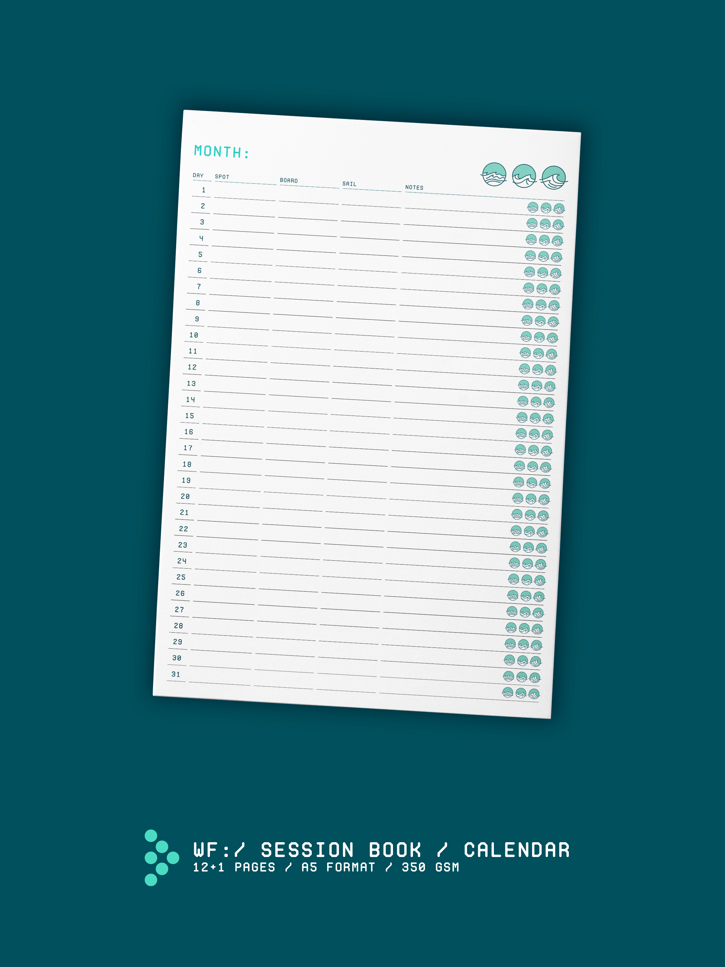 WF SESSION BOOK / CALENDAR